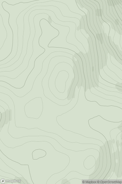 Thumbnail image for Creag Mhor [Kyle of Lochalsh to Garve] [NH435531] showing contour plot for surrounding peak